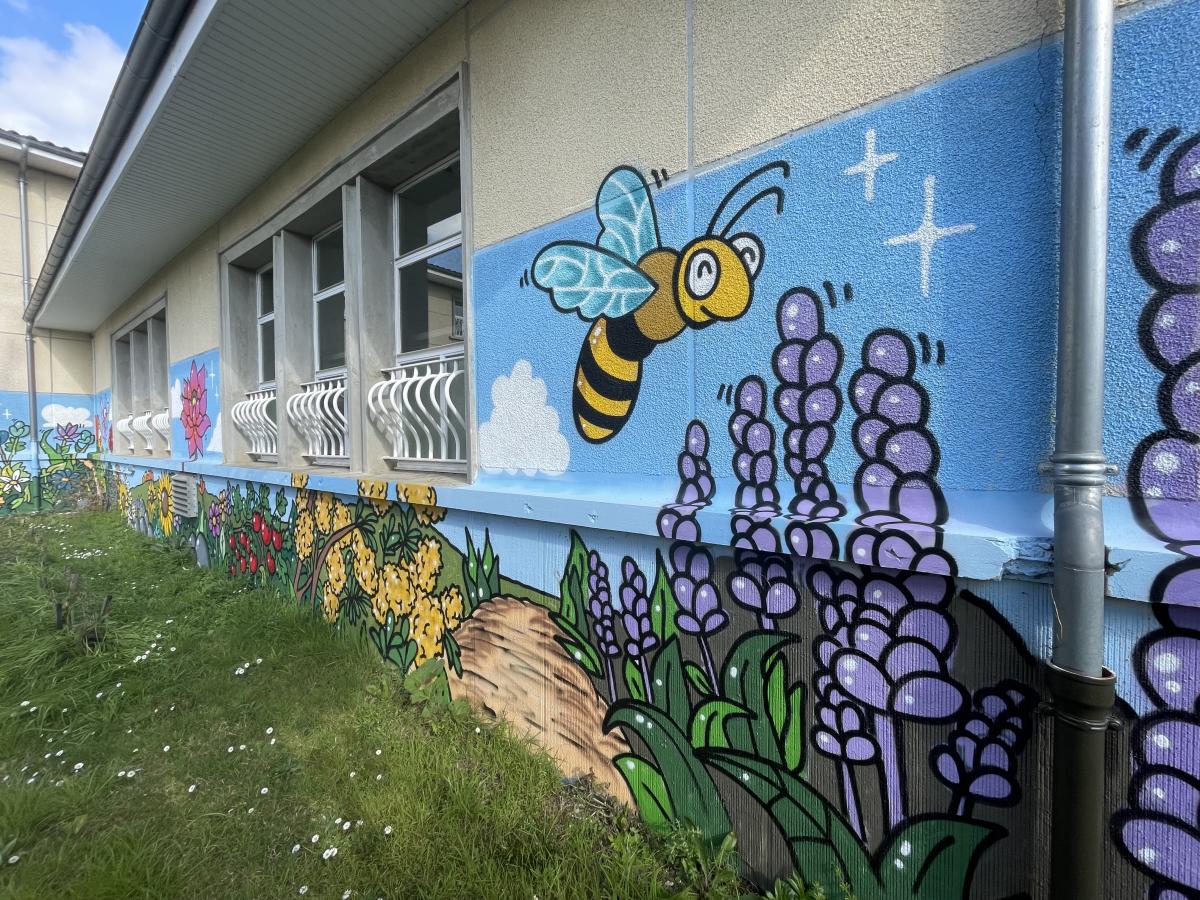 Fresque jardin sensoriel