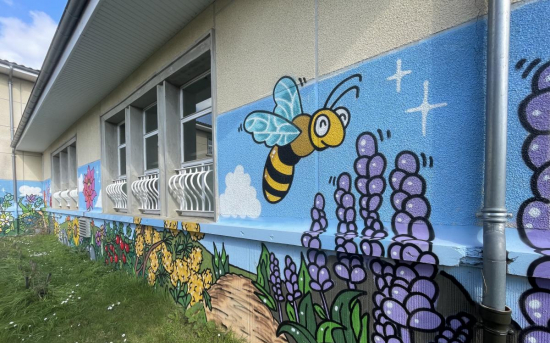 Fresque jardin sensoriel