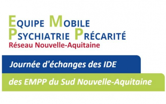 Flyer de la journée d'échanges des IDE pour les Equipes Mobiles Psychiatrie Précarité