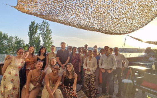 Photo de groupe de la soirée des internes du GH Sud-Gironde le 27 mai 2026