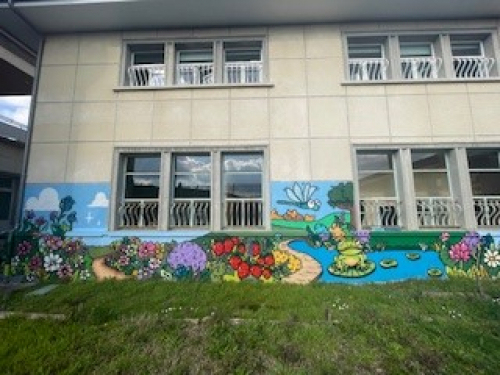 Fresque jardin sensoriel