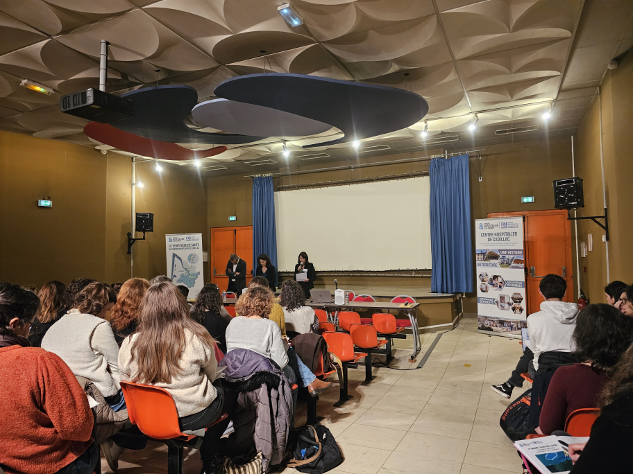 Vue de la sale de coférence, lors de la journée des psychologues 'Aller vers l'autre' du 21 mars 2025