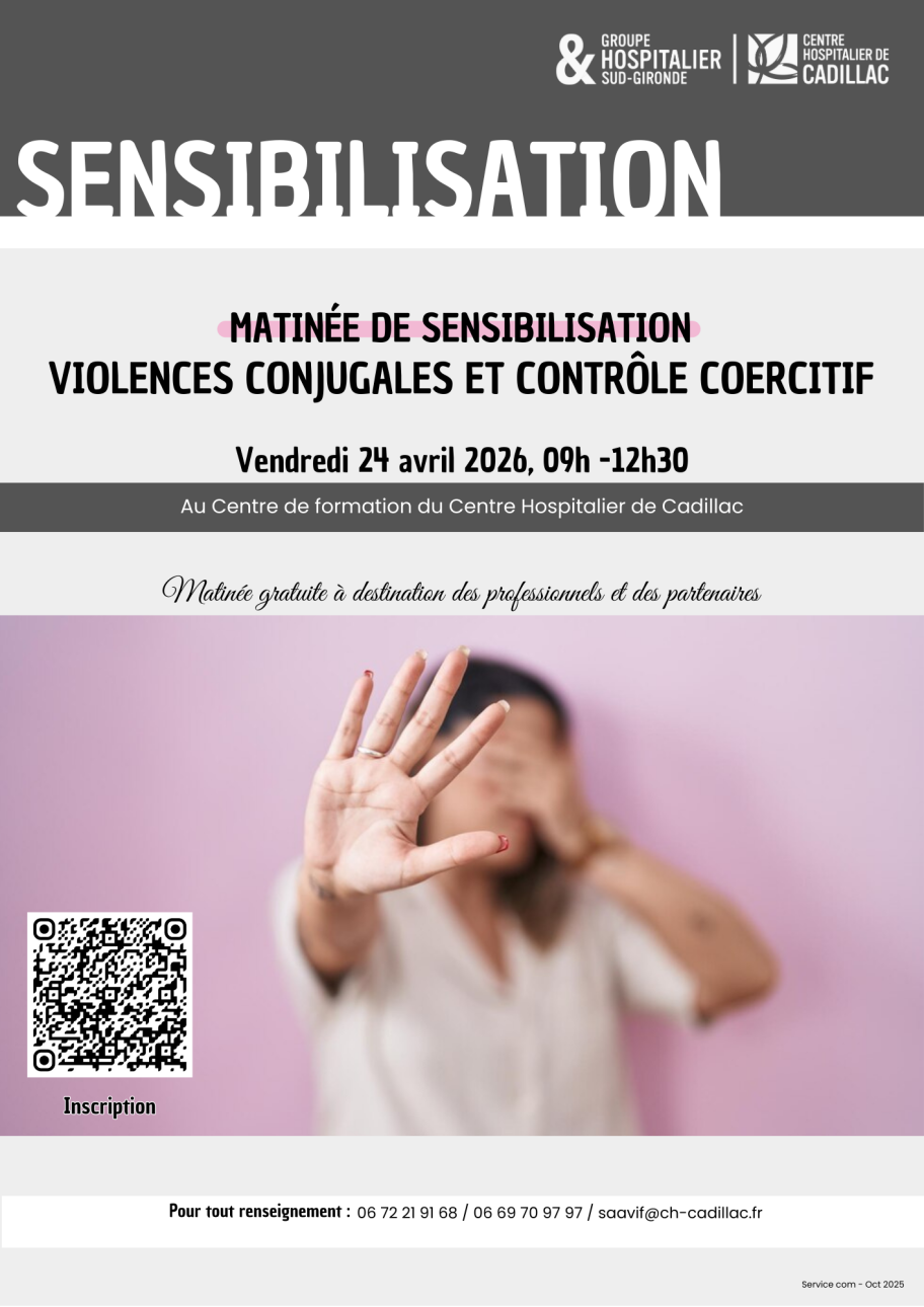 Affiche sensibilisation aux violences intrzfamiliales du 24 avril 2026