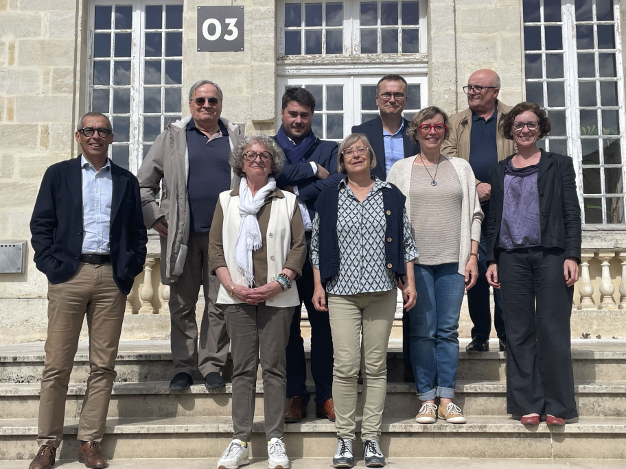photo des participants à la rencontre CH de Cadillac, mairie de Cadillac sur Garonne